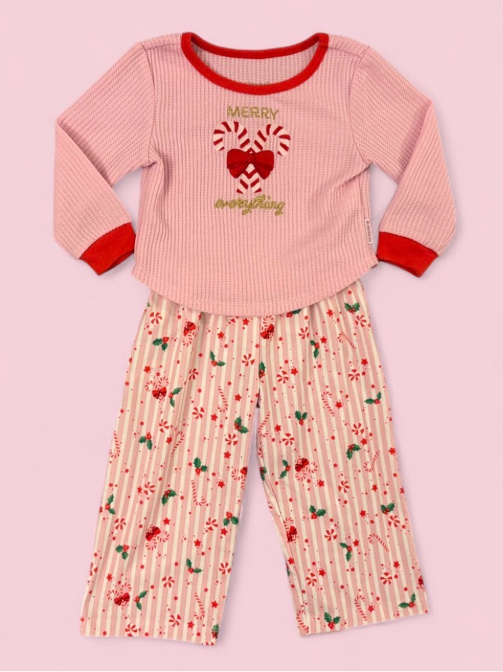 American Girl Bitty Baby Merry Everything Christmas Pajamas Size 2T